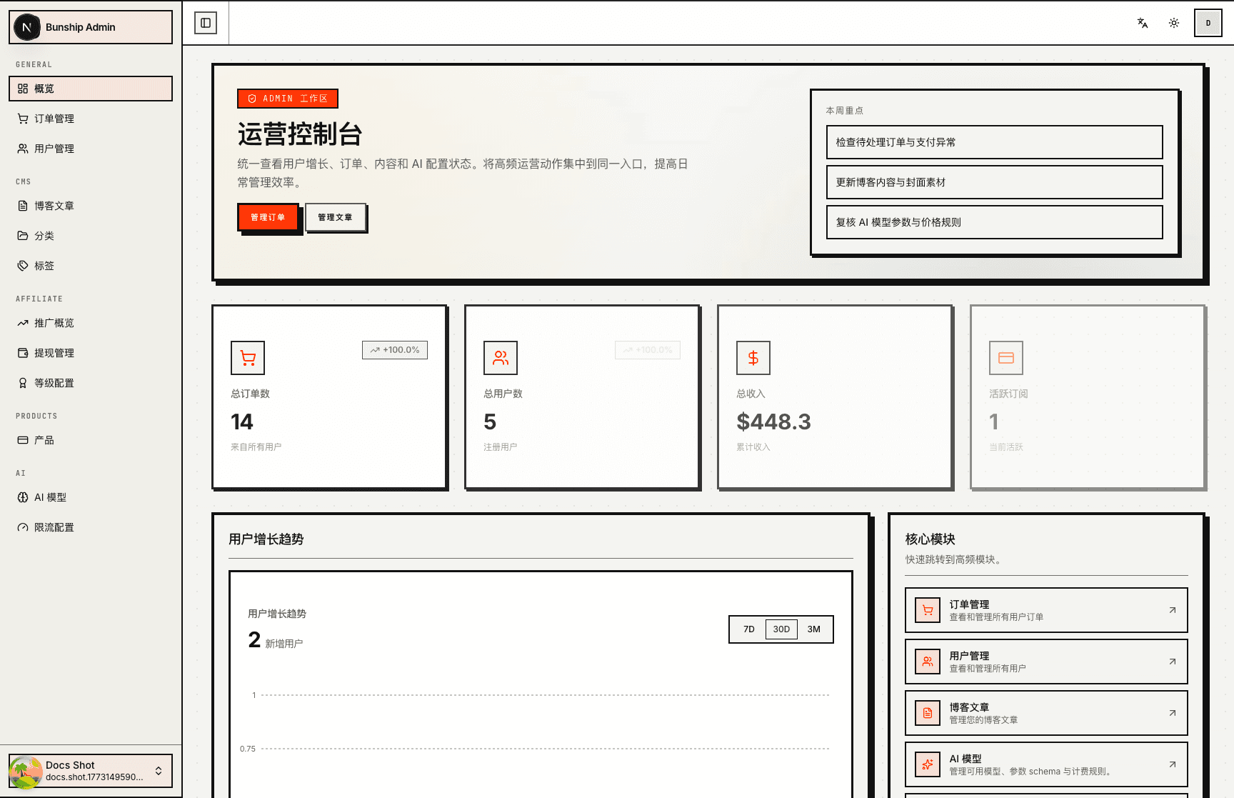 Admin 运营后台入口（中文）